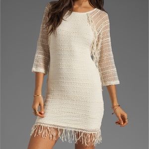Nightcap Fringe Lace Raglan Dress
